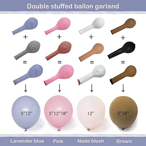Pink and Blue Balloon Garland Kit