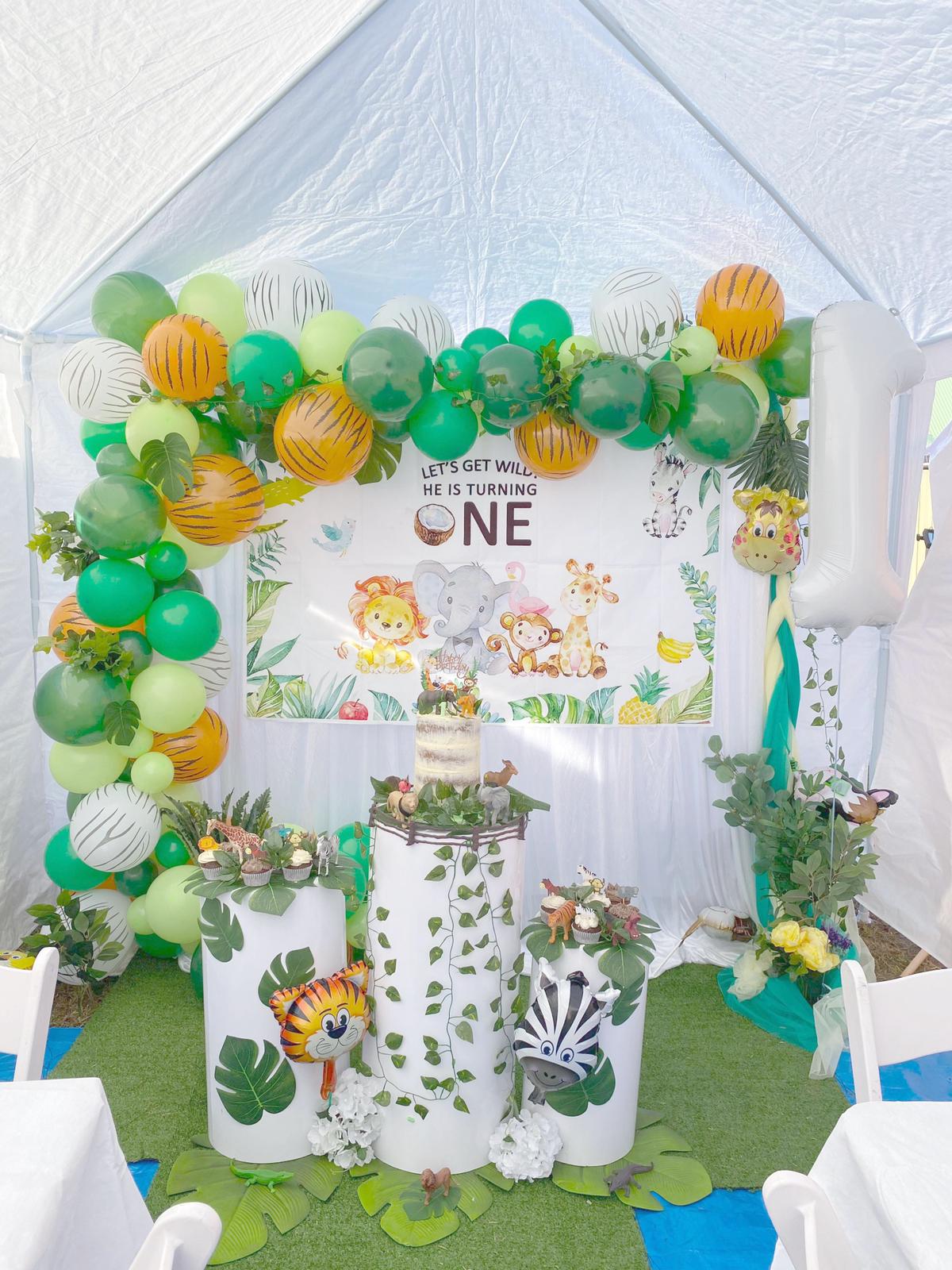 Jungle Theme Party Decorations | Balloons Garland Kit